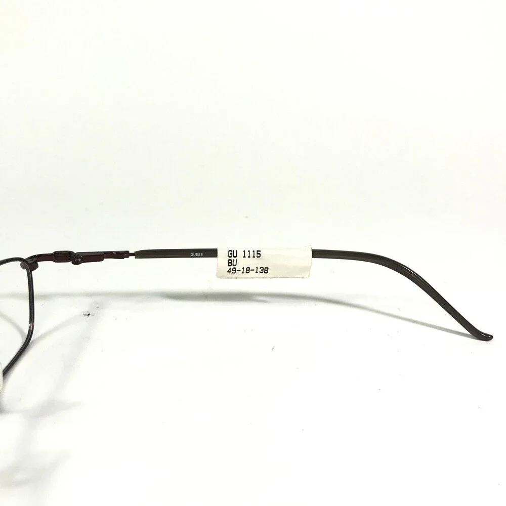 Guess Eyeglasses Frames GU1115 BU Red Burgundy Rectangular Full Rim 49-18-138